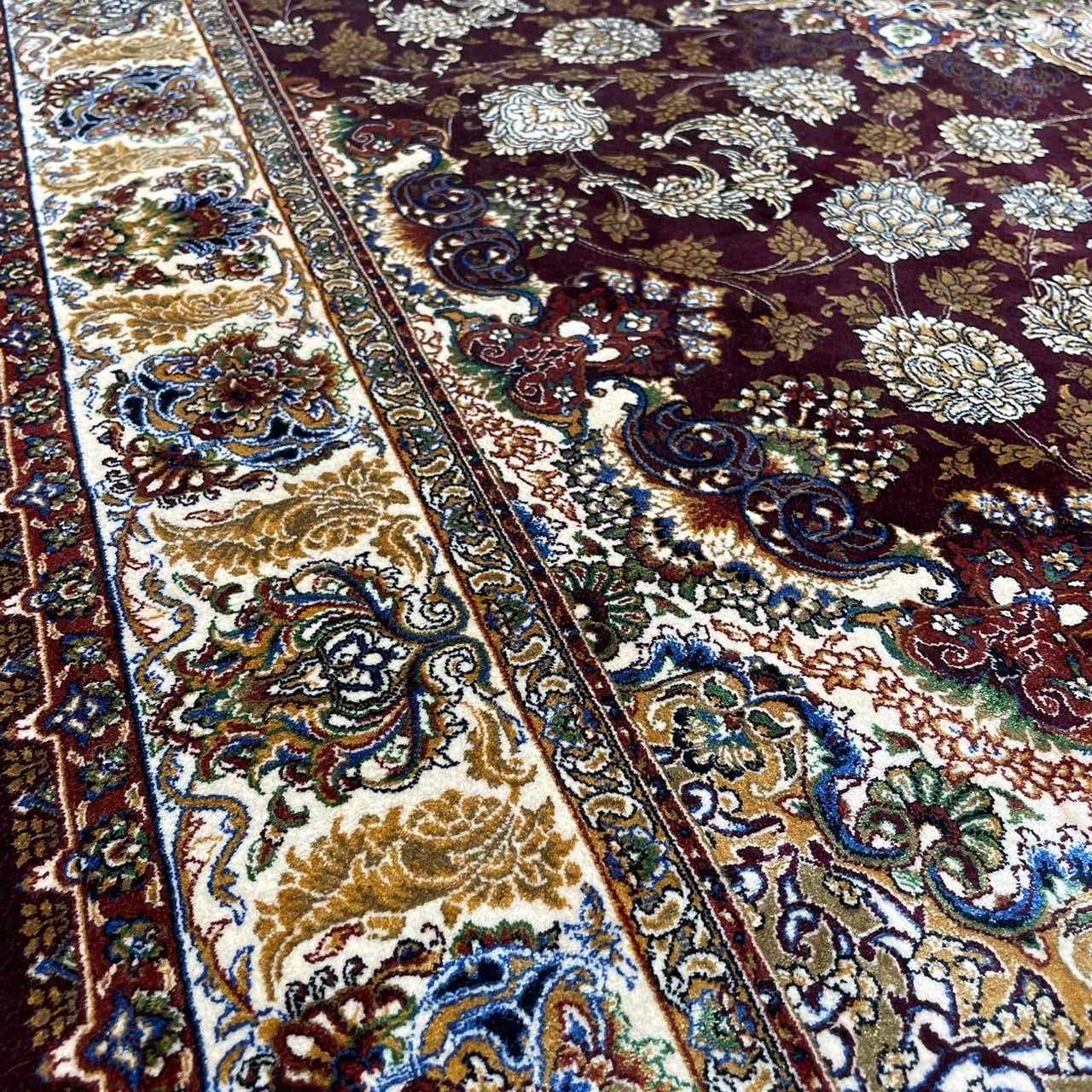 ペルシャ絨毯 イラン モダール 機械織 玄関 タペストリー - 家具 